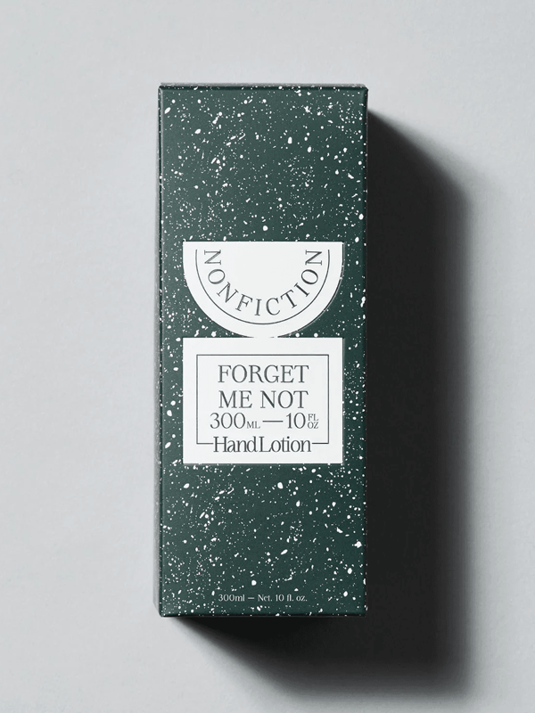 forget me not hand lotion package image