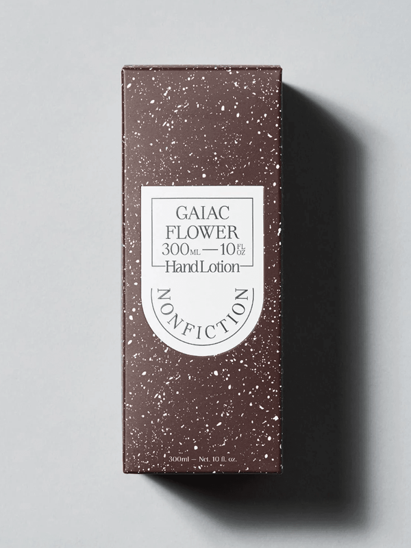gaiac flower hand lotion package image