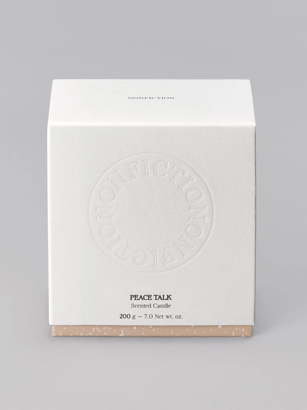 peace talk scented candle package image