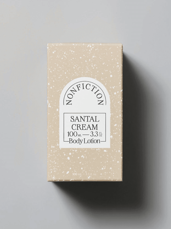 santal cream travel body lotion package image