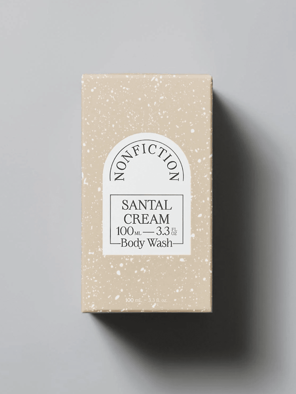 santal cream travel body wash package image